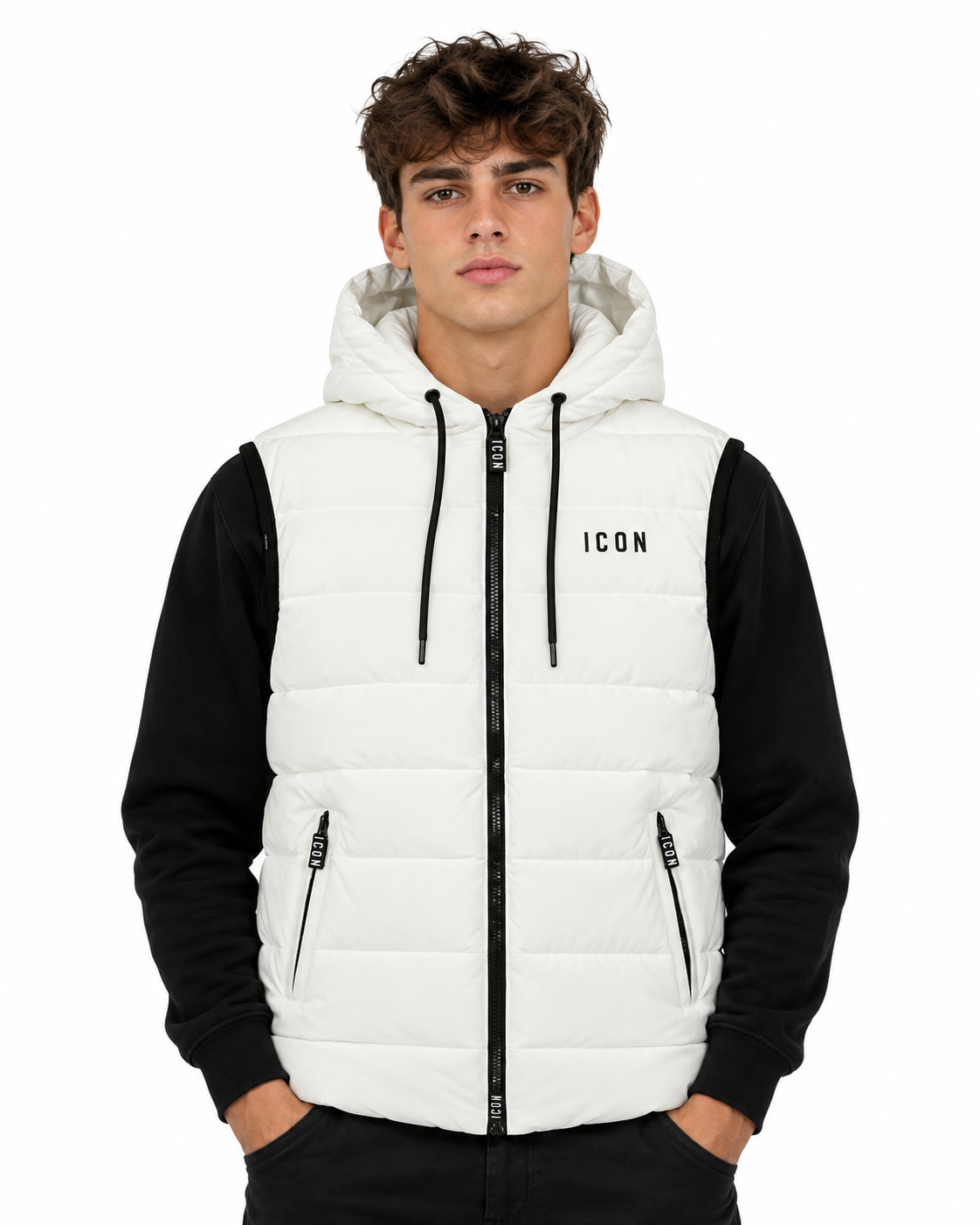 Icon Uomo Giubotto IUPREJ001C Bianco/Nero