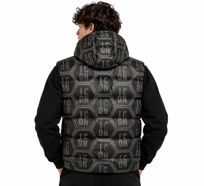 Icon Uomo Giubotto IUJ015 Nero/Grigio