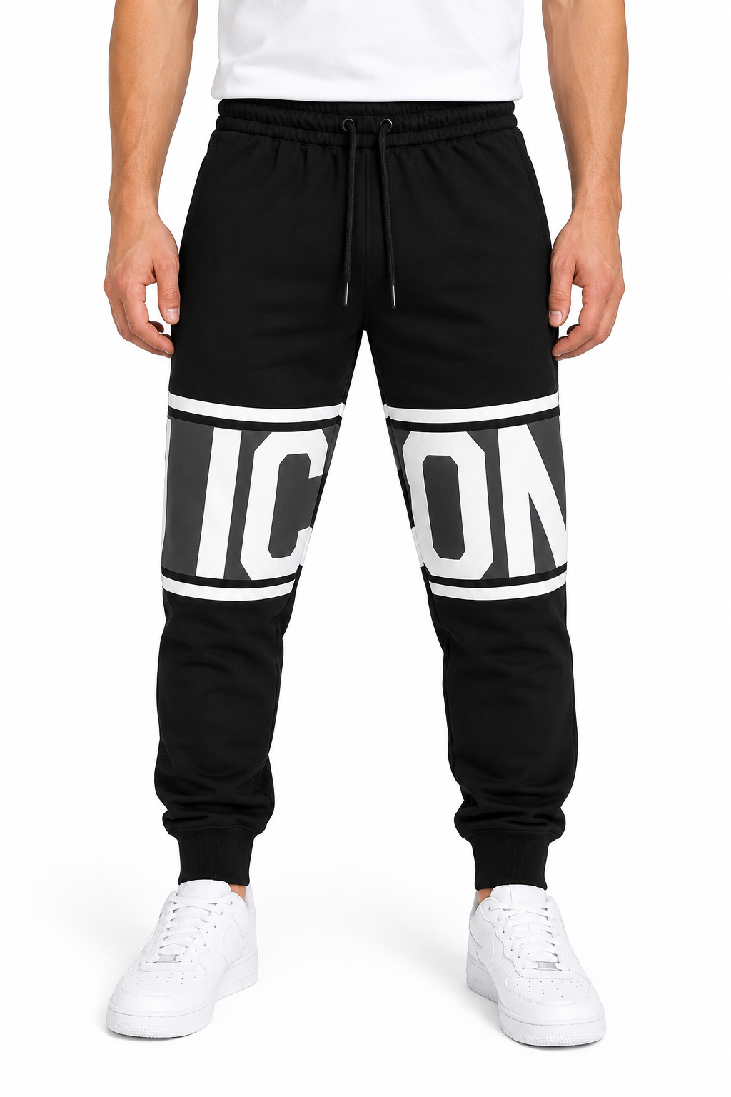 Icon Uomo Pantalone IUP023 Nero/Grigio