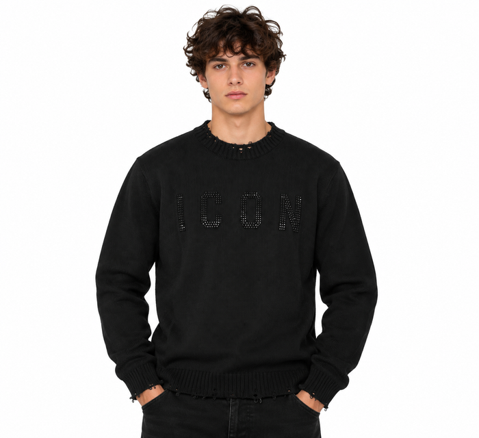 Icon Uomo Maglione IUM010 Nero