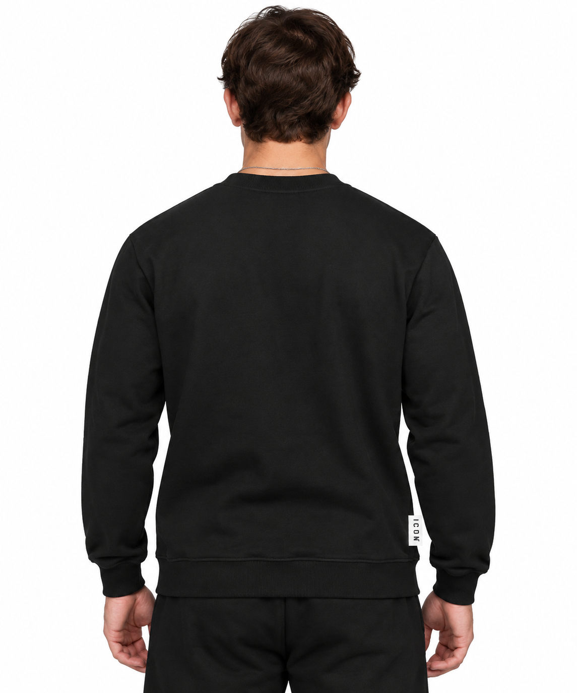 Icon Uomo Felpa IUF076 Nero