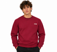 Icon Uomo Felpa IUPREF007 Bordeaux