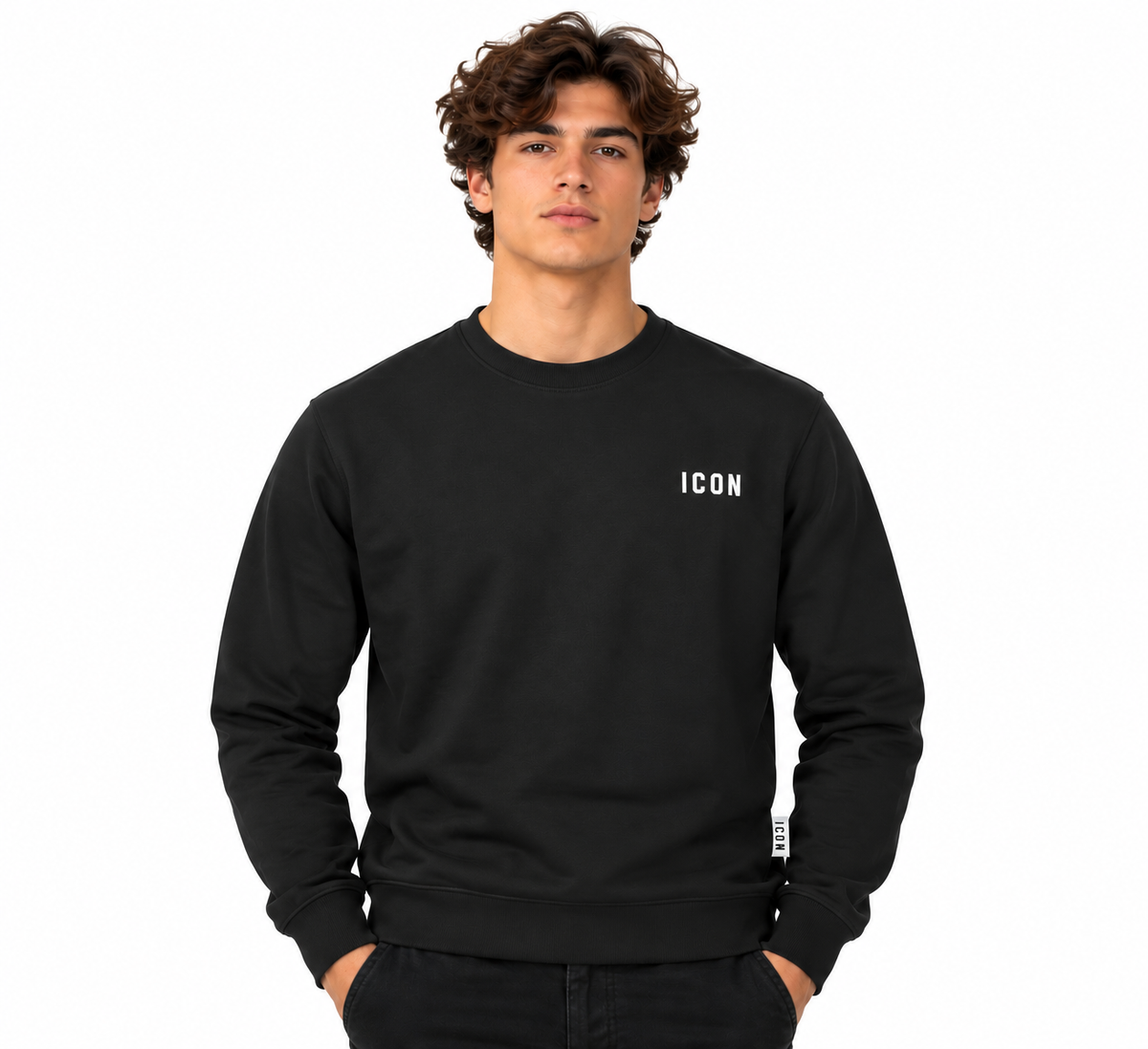 Icon Uomo Felpa IUPREF007 Nero