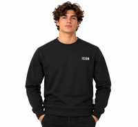 Icon Uomo Felpa IUPREF007 Nero