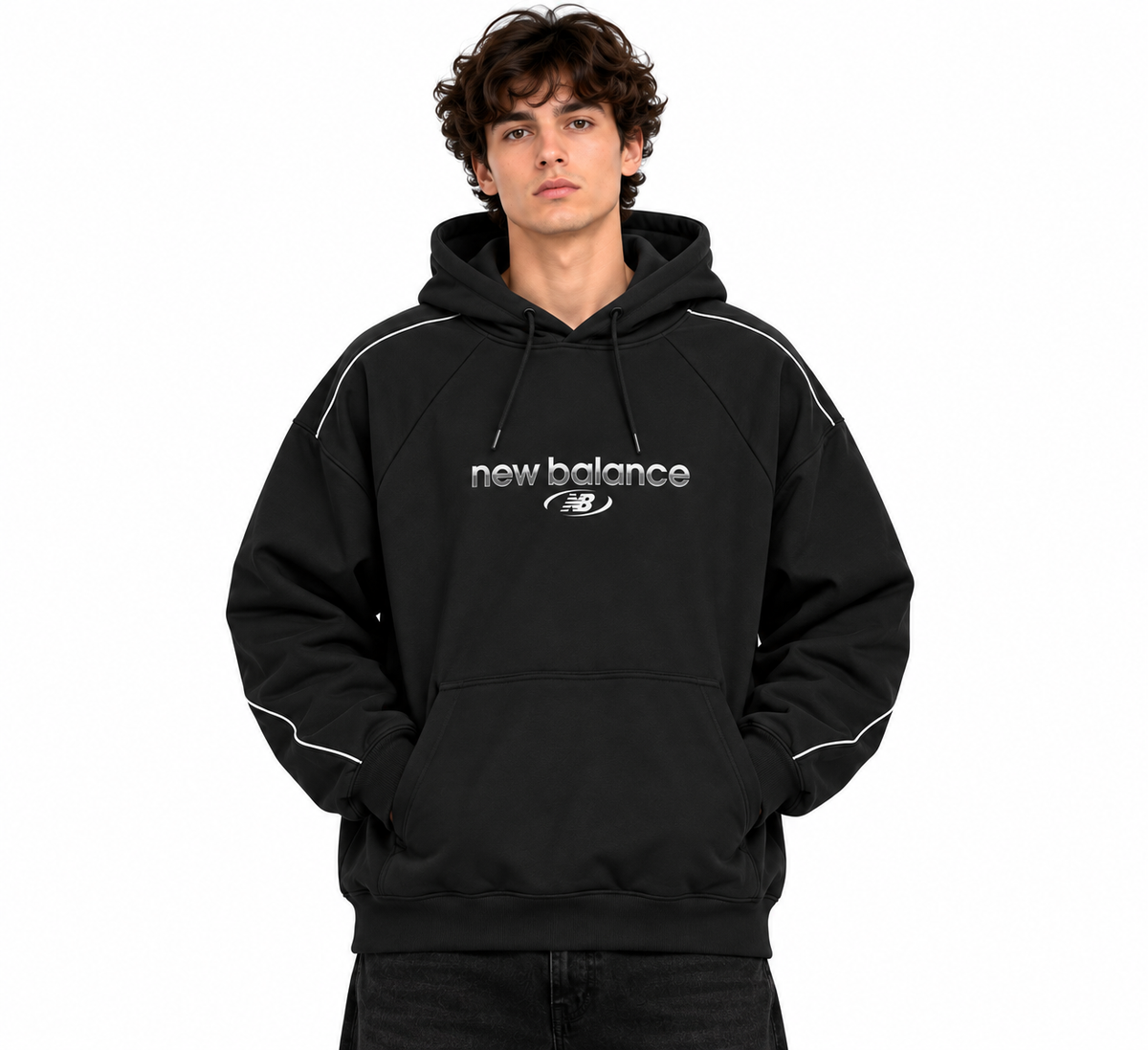 New Balance Uomo Felpa MT62Y14P Nero