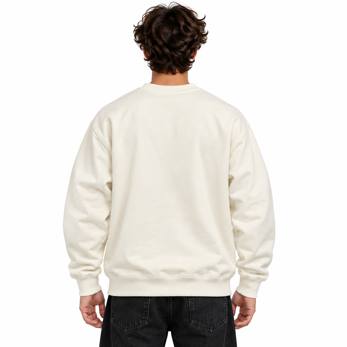 Icon Uomo Felpa IUF082 Bianco