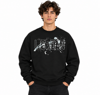 Icon Uomo Felpa IUF082 Nero/Grigio