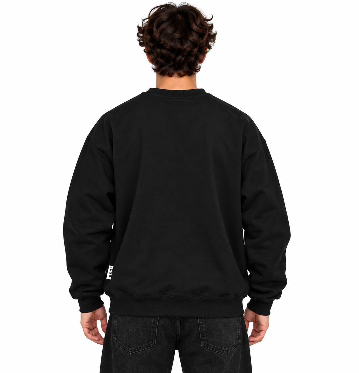 Icon Uomo Felpa IUF082 Nero/Grigio
