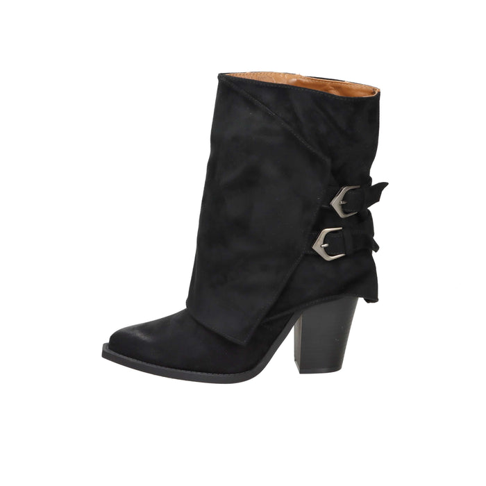 Crichic Donna Stivaletti con tacco CR4203 Nero