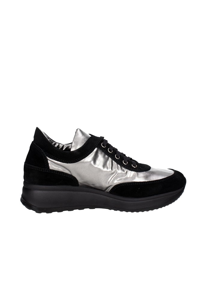 SNEAKERS BASSA 1304(6) NERO/ARGENTO