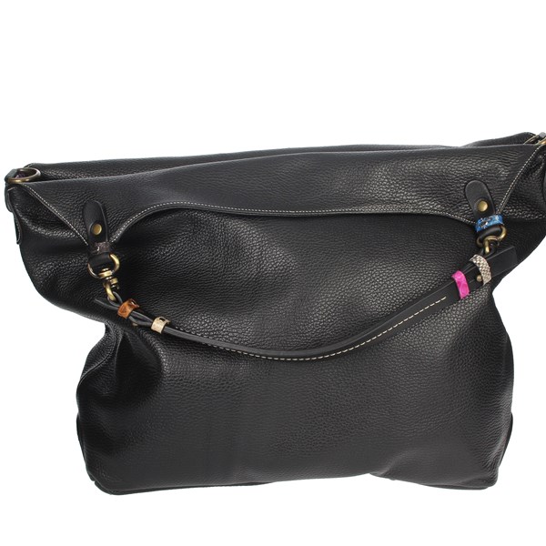 BORSA A SPALLA SHOPPER LARGE NERO