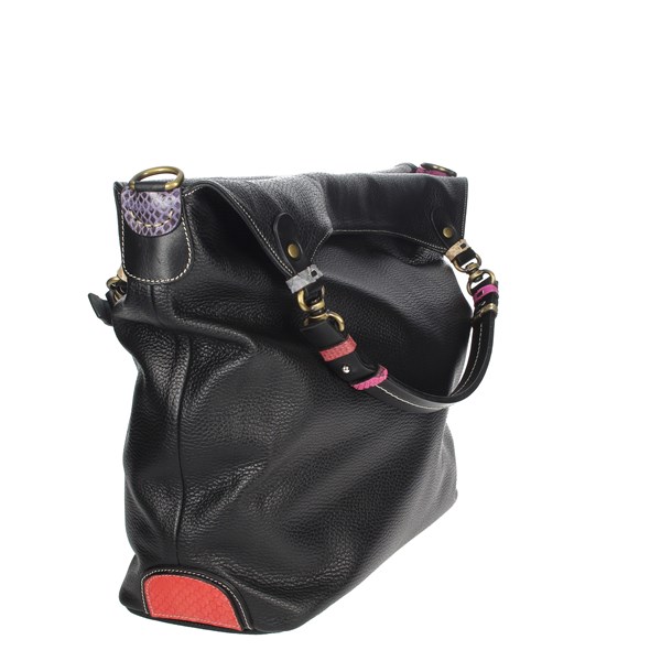 BORSA A SPALLA SHOPPER LARGE NERO