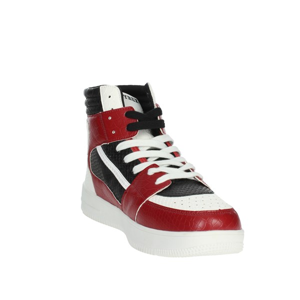 SNEAKERS ALTA PY80344 BIANCO/ROSSO