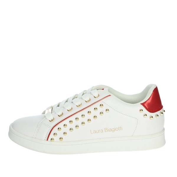 SNEAKERS BASSA CAMP.106 BIANCO/ROSSO