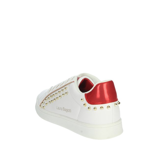 SNEAKERS BASSA CAMP.106 BIANCO/ROSSO