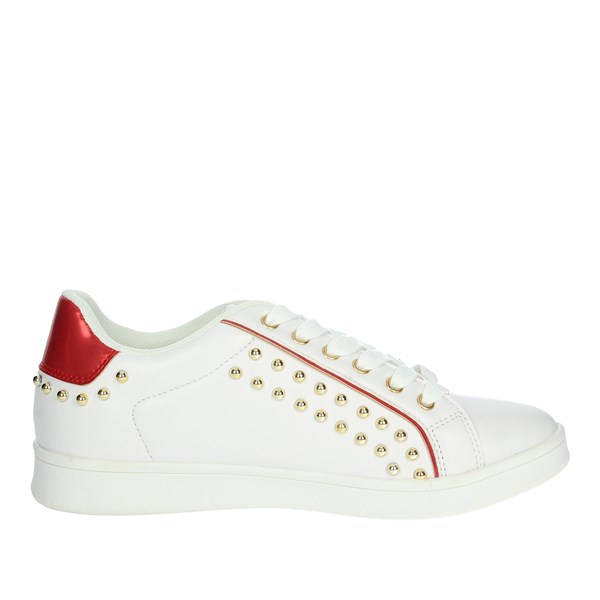 SNEAKERS BASSA CAMP.106 BIANCO/ROSSO