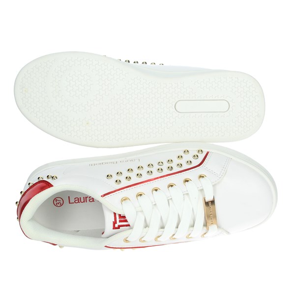 SNEAKERS BASSA CAMP.106 BIANCO/ROSSO