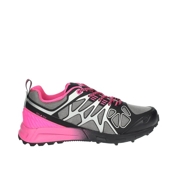 SNEAKERS BASSA AL101 NERO/FUXIA