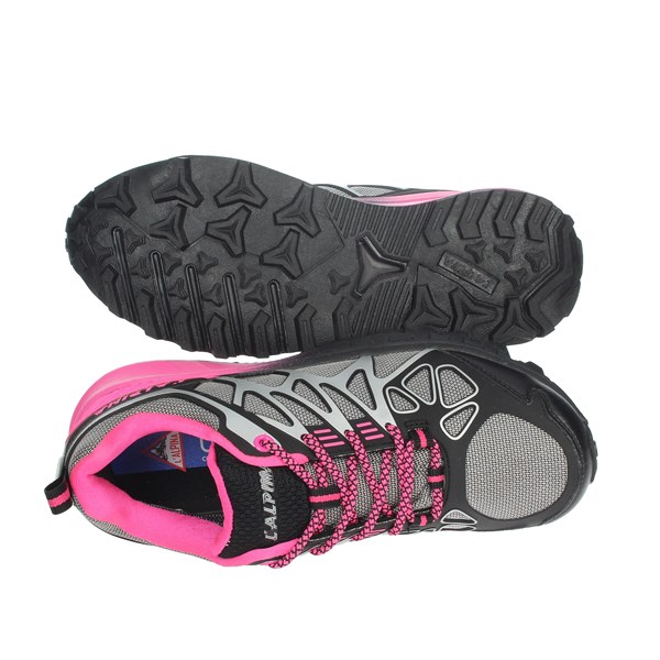 SNEAKERS BASSA AL101 NERO/FUXIA