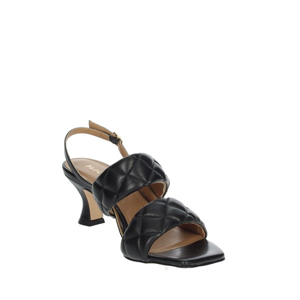 SANDALI CON TACCO D7729 NERO