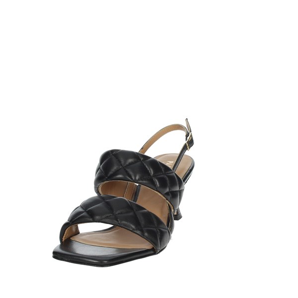 SANDALI CON TACCO D7729 NERO