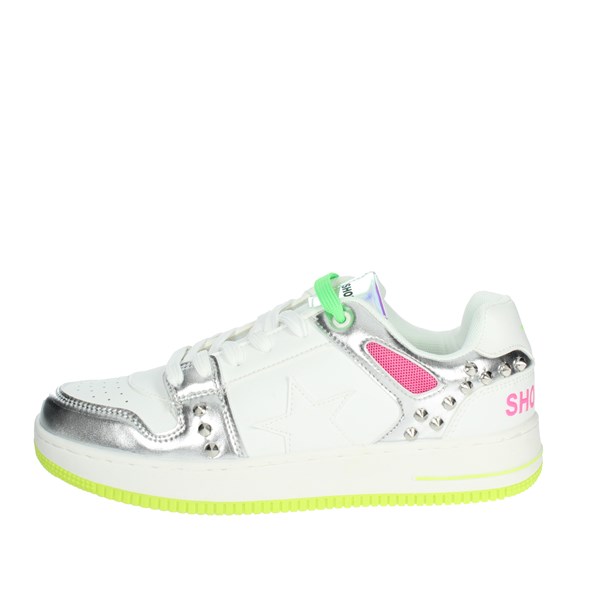 SNEAKERS BASSA SA80547 BIANCO/ARGENTO