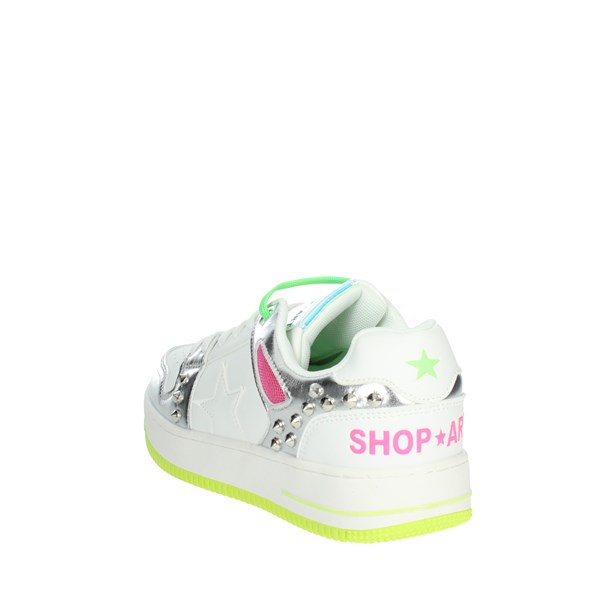 SNEAKERS BASSA SA80547 BIANCO/ARGENTO