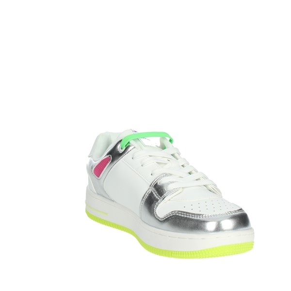 SNEAKERS BASSA SA80547 BIANCO/ARGENTO