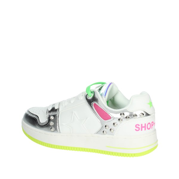 SNEAKERS BASSA SA80547 BIANCO/ARGENTO