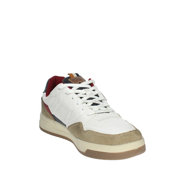 SNEAKERS BASSA WM22120A BIANCO/BEIGE