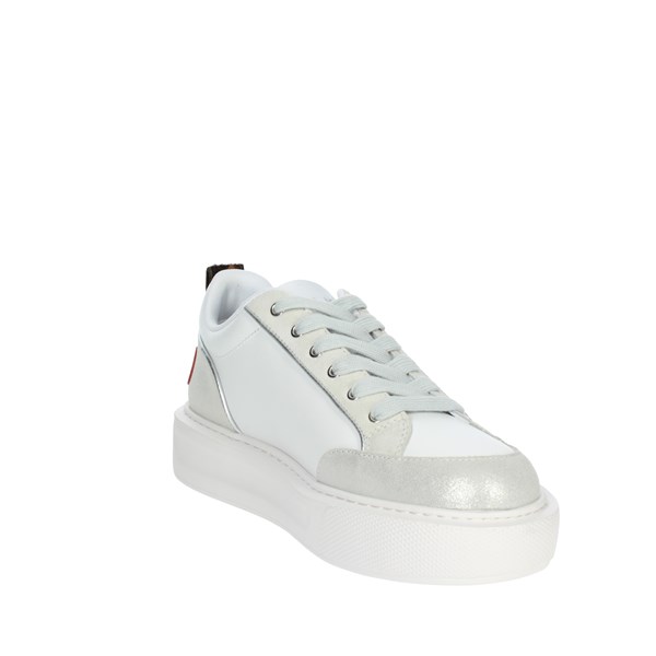 SNEAKERS BASSA KYLIE 09 BIANCO/ARGENTO