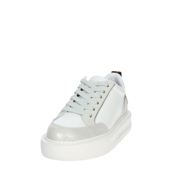 SNEAKERS BASSA KYLIE 09 BIANCO/ARGENTO