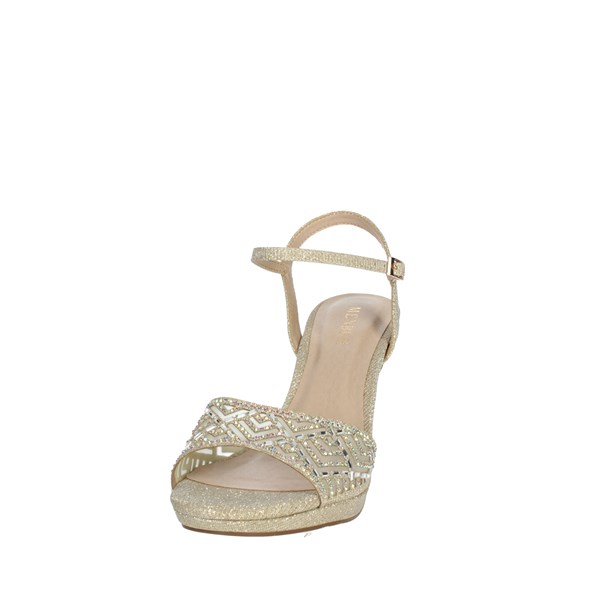 SANDALI CON TACCO 23683 ORO