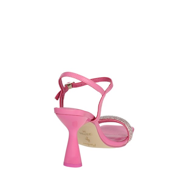 SANDALI CON TACCO 23796 ROSA