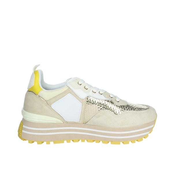 SNEAKERS BASSA MAXI WONDER 01 BEIGE/ORO