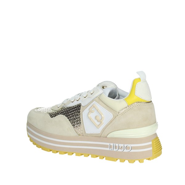 SNEAKERS BASSA MAXI WONDER 01 BEIGE/ORO