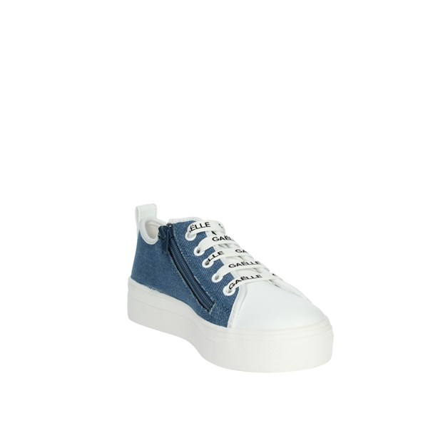 SNEAKERS BASSA G-1813 BIANCO/CELESTE