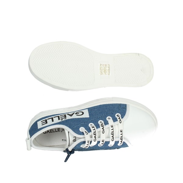 SNEAKERS BASSA G-1813 BIANCO/CELESTE