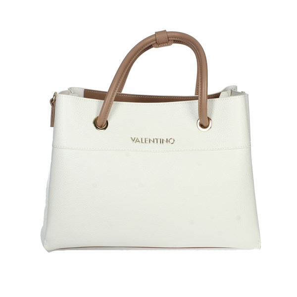 BORSA A MANO VBS5A802 BIANCO/CUOIO