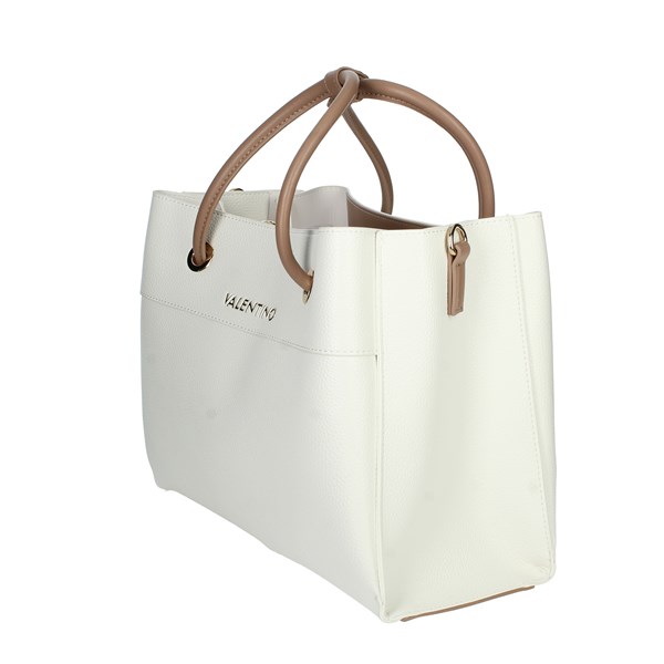 BORSA A MANO VBS5A802 BIANCO/CUOIO