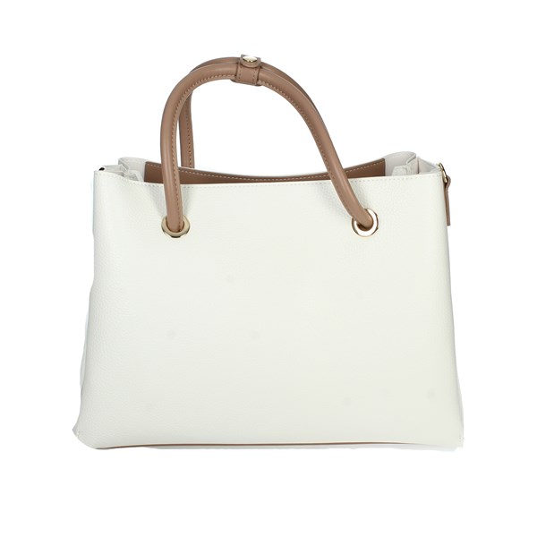BORSA A MANO VBS5A802 BIANCO/CUOIO
