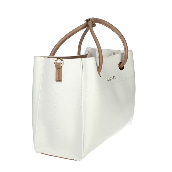 BORSA A MANO VBS5A802 BIANCO/CUOIO