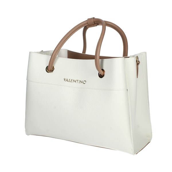 BORSA A MANO VBS5A802 BIANCO/CUOIO