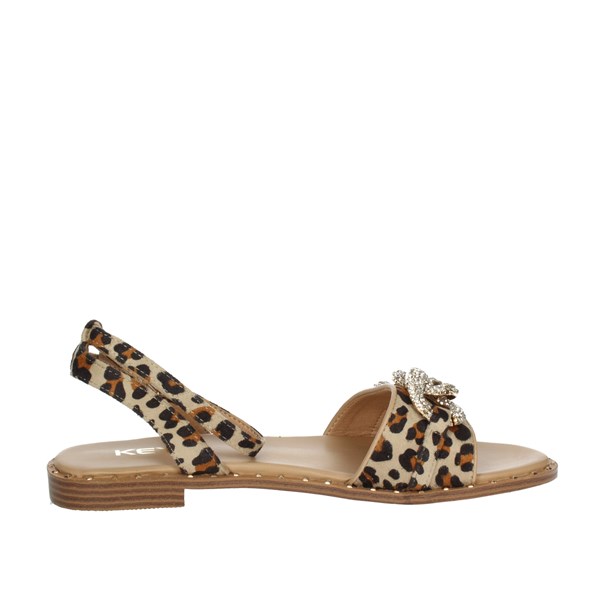 SANDALI BASSI K-8181 LEOPARDATO