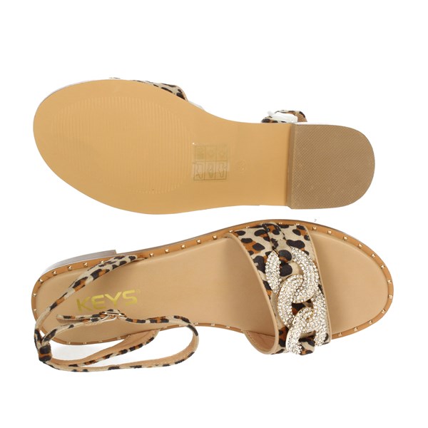 SANDALI BASSI K-8181 LEOPARDATO