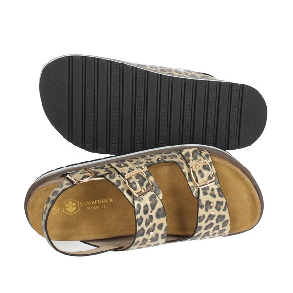 SANDALI BASSI SWG6006-001 LEOPARDATO