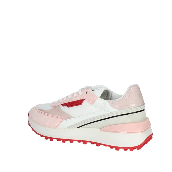 SNEAKERS BASSA LAMPO CAMP.395 BIANCO/ROSA