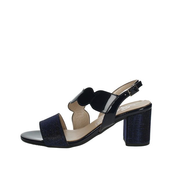 SANDALI CON TACCO 5018 BLU