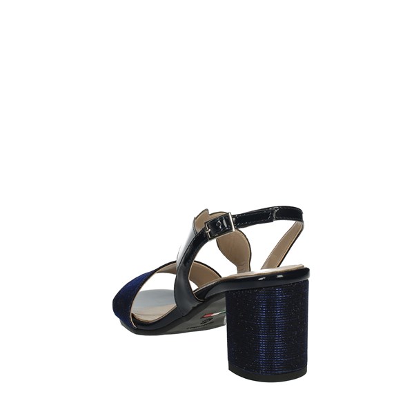 SANDALI CON TACCO 5018 BLU