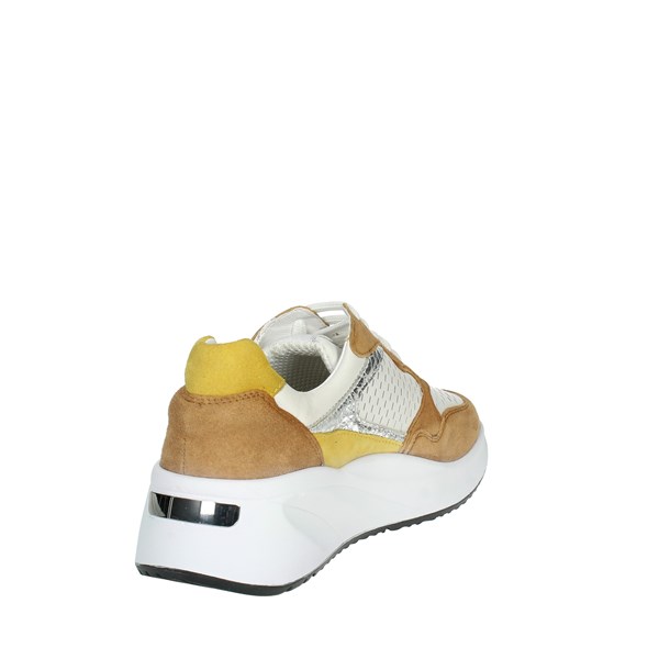 SNEAKERS BASSA IV719595-GS BIANCO/CUOIO